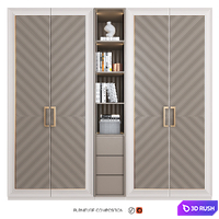 Furniture composition 32 3D Model Vray, Corona
