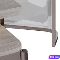Archiproducts SHIBUSA wood and glass display cabinet 3D Model Corona