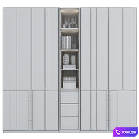 Furniture composition 51 3D Model Vray, Corona