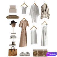 Inedito Asnaghi Stamford Wardrobe 3D Model Corona