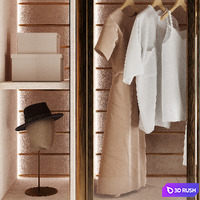 Inedito Asnaghi Stamford Wardrobe 3D Model Corona