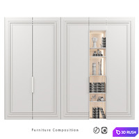 Furniture composition | 382 3D Model Vray, Corona
