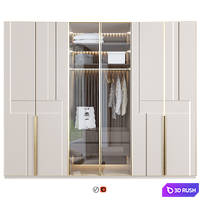 Wardrobe 46 3D Model Vray, Corona