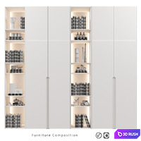 Furniture composition | 388 3D Model Vray, Corona