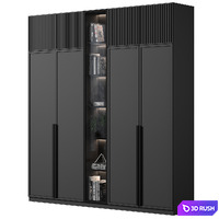Cabinet with shelves 67 3D Model Vray, Corona