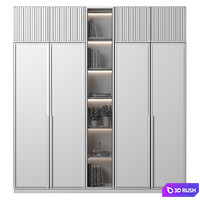 Cabinet with shelves 67 3D Model Vray, Corona