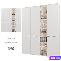 Furniture composition | 393 3D Model Vray, Corona