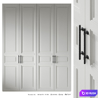 Wardrobe 020 3D Model Vray, Corona