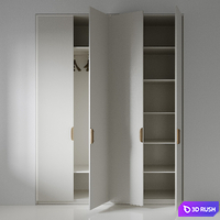 Wardrobe 026 3D Model Vray, Corona