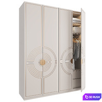 Wardrobe Lorris 3D Model Vray, Corona