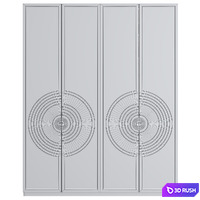 Wardrobe Lorris 3D Model Vray, Corona