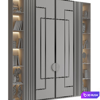 Neoclassical wardrobe 35 3D Model Corona