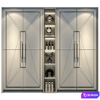 Furniture composition 636 3D Model Vray