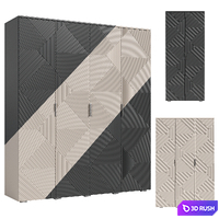 Swing wardrobe Shelton 3D Model Corona