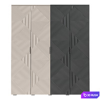 Swing wardrobe Shelton 3D Model Corona