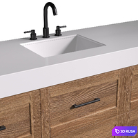 Bathroom Cabinets with washbasins in modern style.Bathroom furniture.Bathroom Sink Cabinets 3D Model Vray, Corona