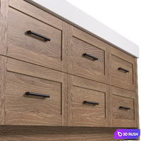 Bathroom Cabinets with washbasins in modern style.Bathroom furniture.Bathroom Sink Cabinets 3D Model Vray, Corona