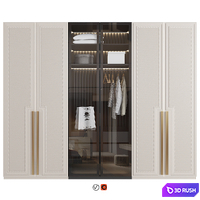 Wardrobe 65 3D Model Vray, Corona