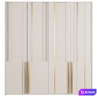 Wardrobe 66 3D Model Vray, Corona