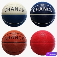 Set of chanse basketballs 3D Model Vray