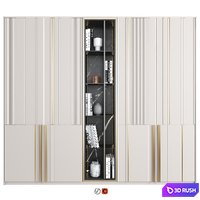 Furniture composition 81 3D Model Vray, Corona