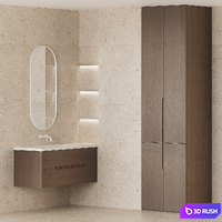 Bathroom furniture EGO 3D Model Vray, Corona