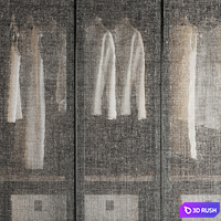 Tumidei Armadio Anta Telaio Battente Wardrobe 3D Model Corona