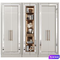 Neoclassical Modular Wardrobe 01 3D Model Vray, Corona