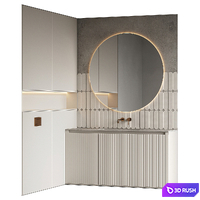 Bathroom furniture 07 3D Model Corona