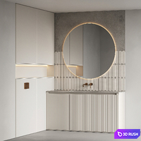 Bathroom furniture 07 3D Model Corona