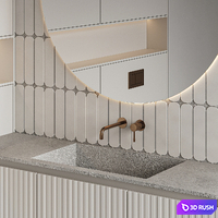 Bathroom furniture 07 3D Model Corona