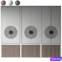Modern wardrobe 26 3D Model Vray, Corona