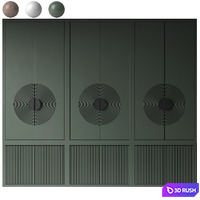 Modern wardrobe 26 3D Model Vray, Corona
