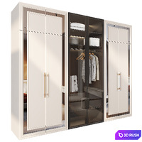 Wardrobe 72 3D Model Vray, Corona