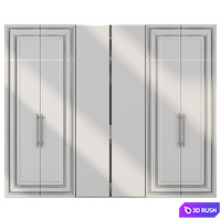 Wardrobe 72 3D Model Vray, Corona