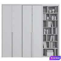 Furniture composition 92 3D Model Vray, Corona