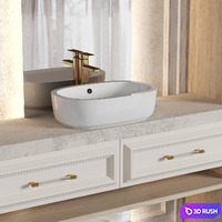Bathroom Furniture 079 3D Model Vray, Corona