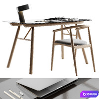 Workplace 12 3D Model Vray, Corona