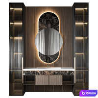Luxury Bathroom 307 3D Model Vray, Corona