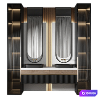 Luxury Bathroom 310 3D Model Vray, Corona