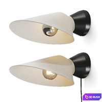 DCW Editions Plume Wall Lamp 3D Model Vray, Corona