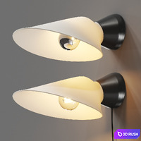 DCW Editions Plume Wall Lamp 3D Model Vray, Corona