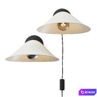 DCW Editions Plume Wall Lamp 3D Model Vray, Corona