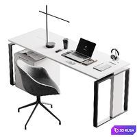 Workplace 16 3D Model Vray, Corona