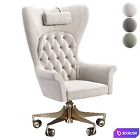 YORK SWIVEL ARMCHAIR by Visionnaire 3D Model Corona