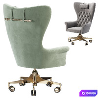 YORK SWIVEL ARMCHAIR by Visionnaire 3D Model Corona