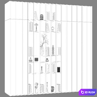 Modular cabinets in modern style 80 3D Model Vray, Corona