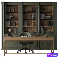 Boss Desk - Office Furniture 476 3D Model Vray, Corona