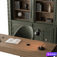 Boss Desk - Office Furniture 476 3D Model Vray, Corona