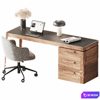 Porada Office Set 3D Model Vray, Corona